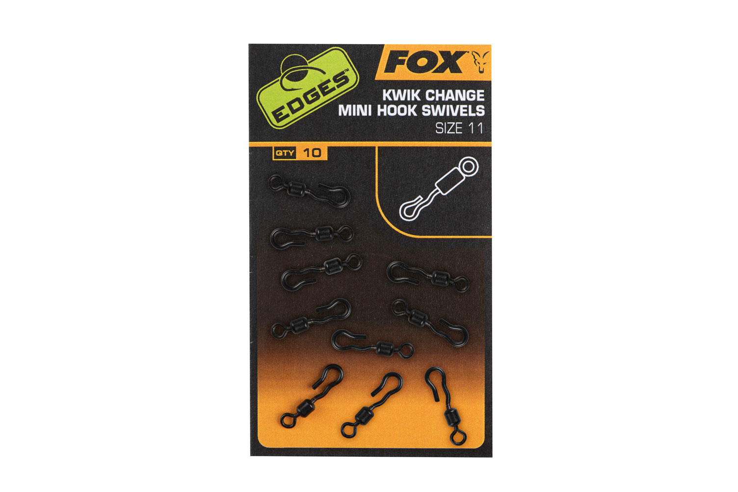 Fox EDGES™ Kwik Change Mini Hook Swivel – CAC763 German / Italy / Netherlands / Czech / France / Poland / Portugal / Hungary / Lithuania / Slovakia
