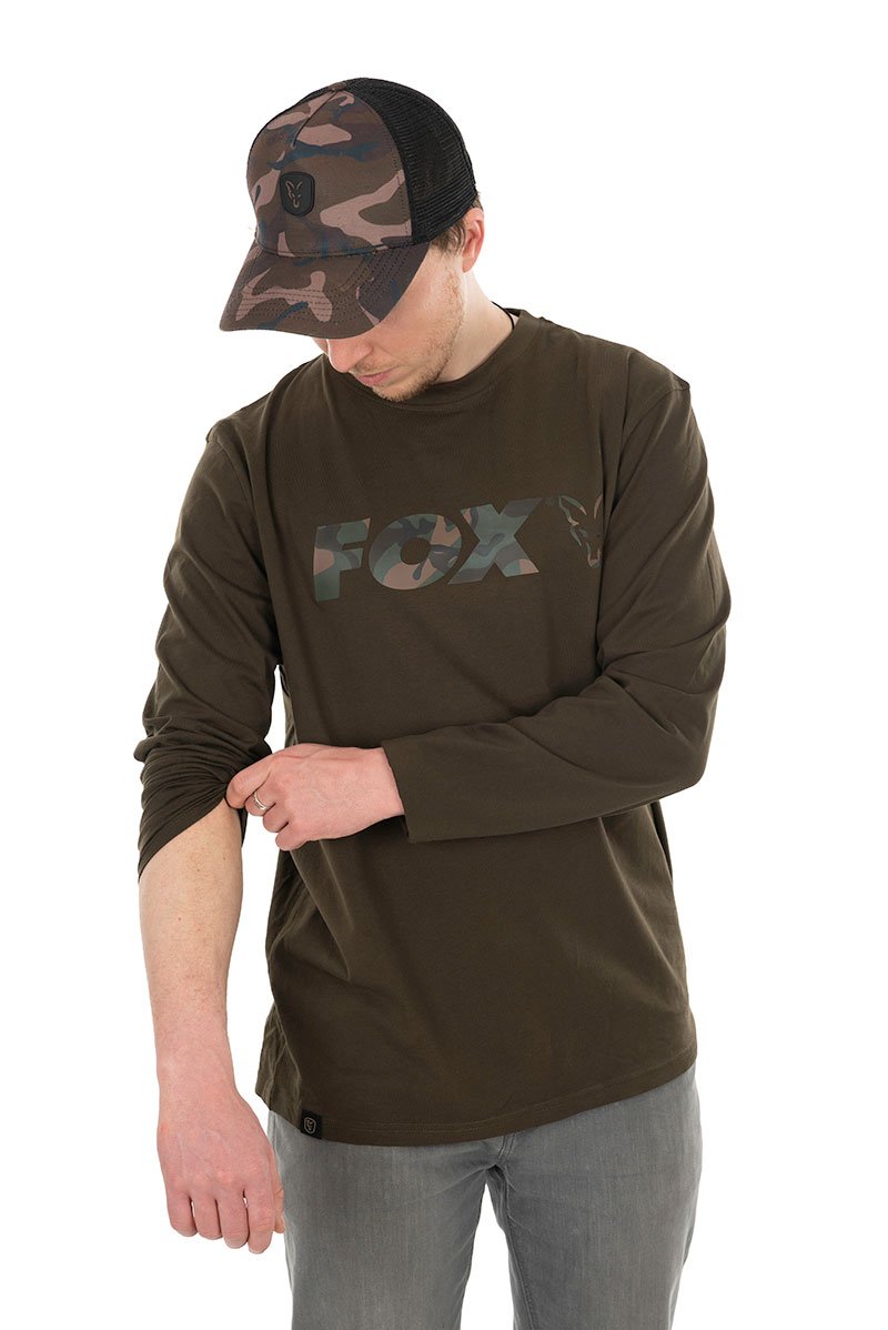 Fox Long Sleeve Khaki/Camo T-Shirt – CFX109 German / Italy / Netherlands / Czech / France / Poland / Portugal / Hungary / Lithuania / Slovakia