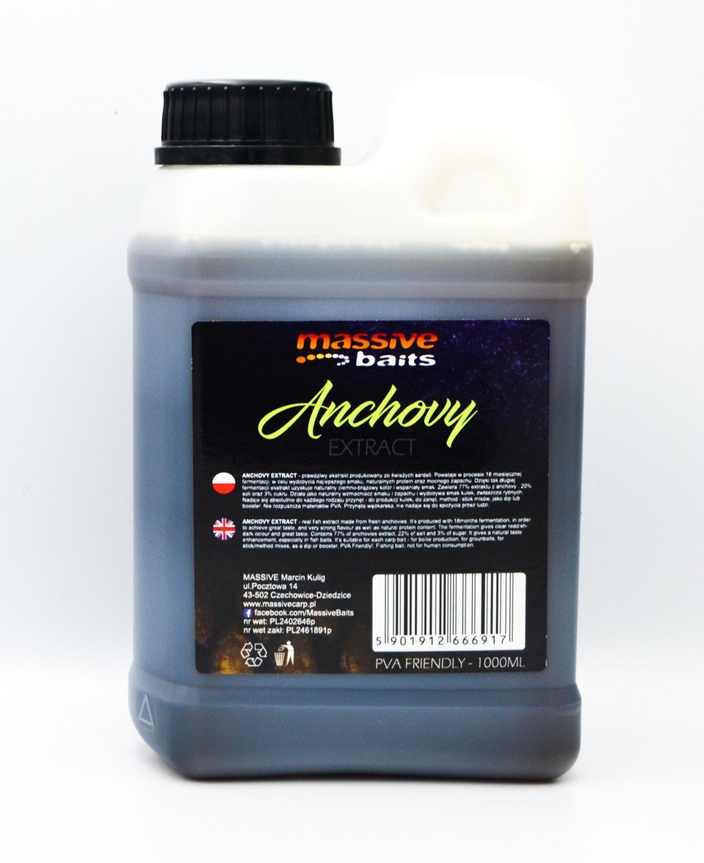 Massive Baits – Anchovy Extract – Liquid