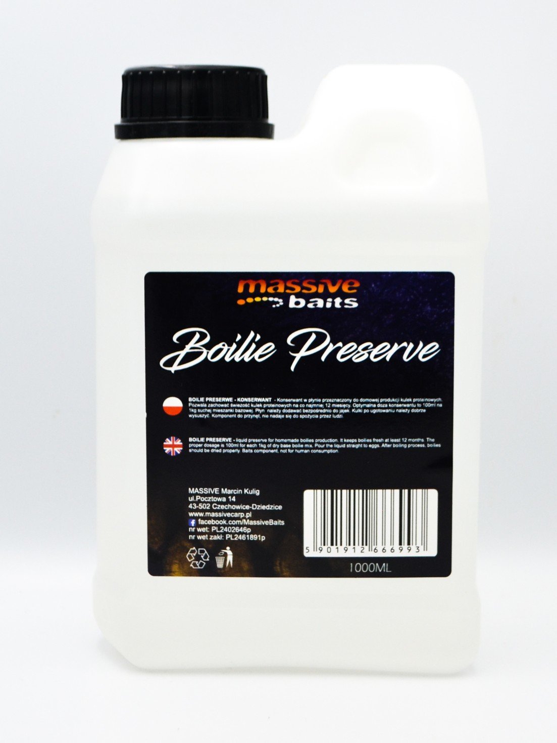 Massive Baits – Boilie Preserve (Glikol) – konserwant