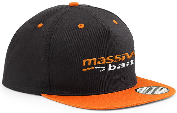 Massive Baits – Czapka z daszkiem *rap* pomarańcz/czarny