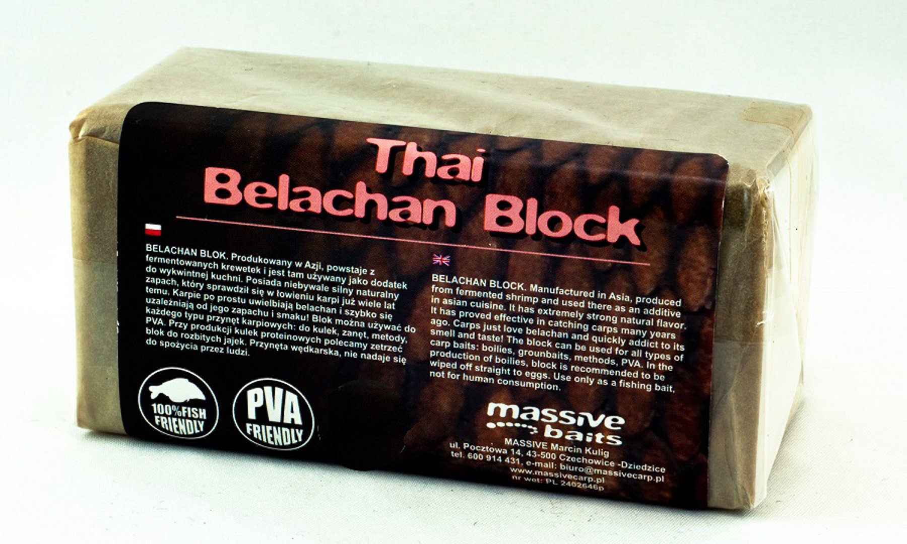 Massive Baits – Thai Belachan Block 250g – Komponent