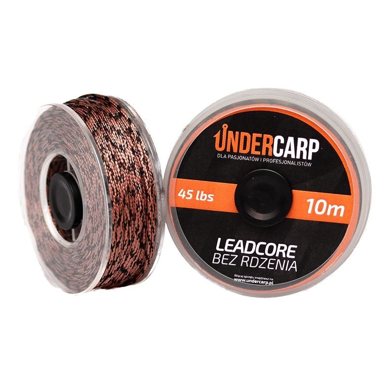 UnderCarp Leadcore bez rdzenia 10 m/45 lbs – brązowy