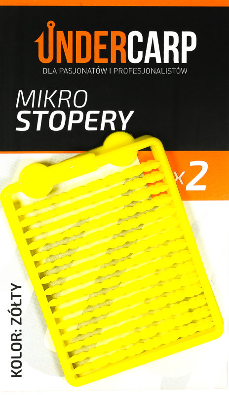 UnderCarp Mikro stopery – żółte German / Italy / Netherlands / Czech / France / Poland / Portugal / Hungary / Lithuania / Slovakia