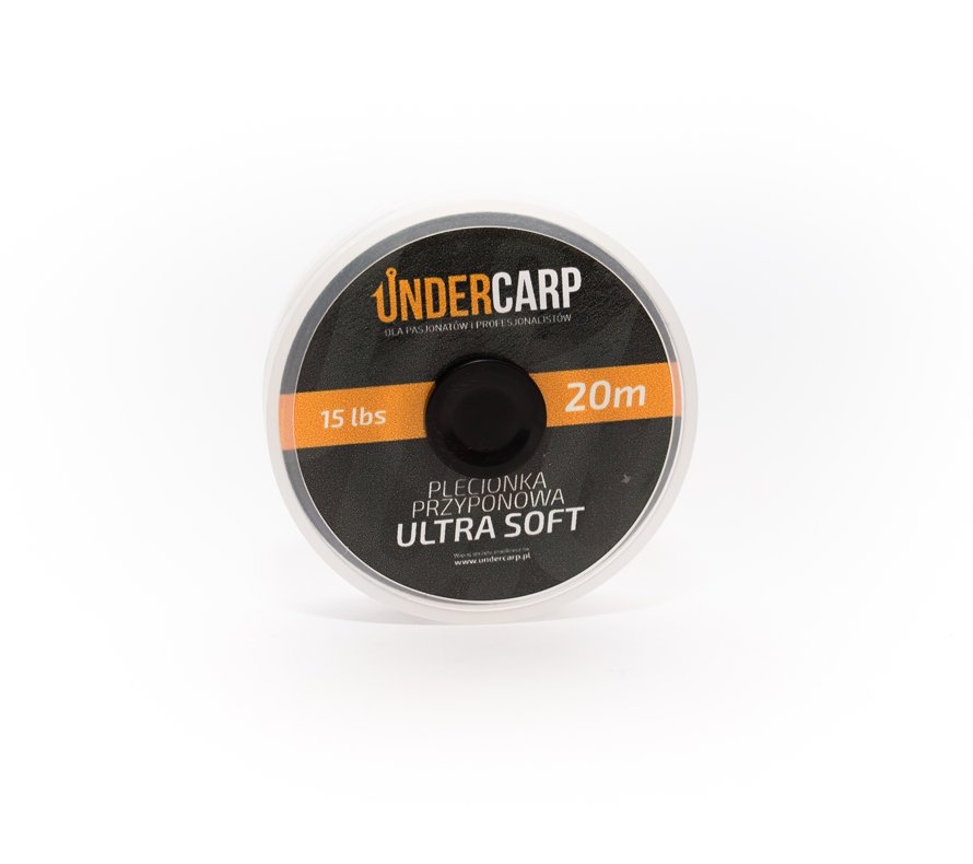 UnderCarp Plecionka przyponowa 20 m/15 lbs ULTRA SOFT – brązowa Europe Premium Online Carp Shop