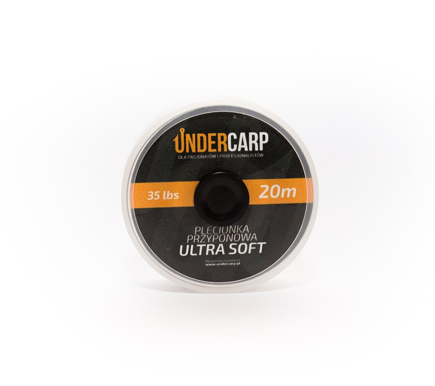 UnderCarp Plecionka przyponowa 20 m/35 lbs ULTRA SOFT – zielona Europe Premium Online Carp Shop