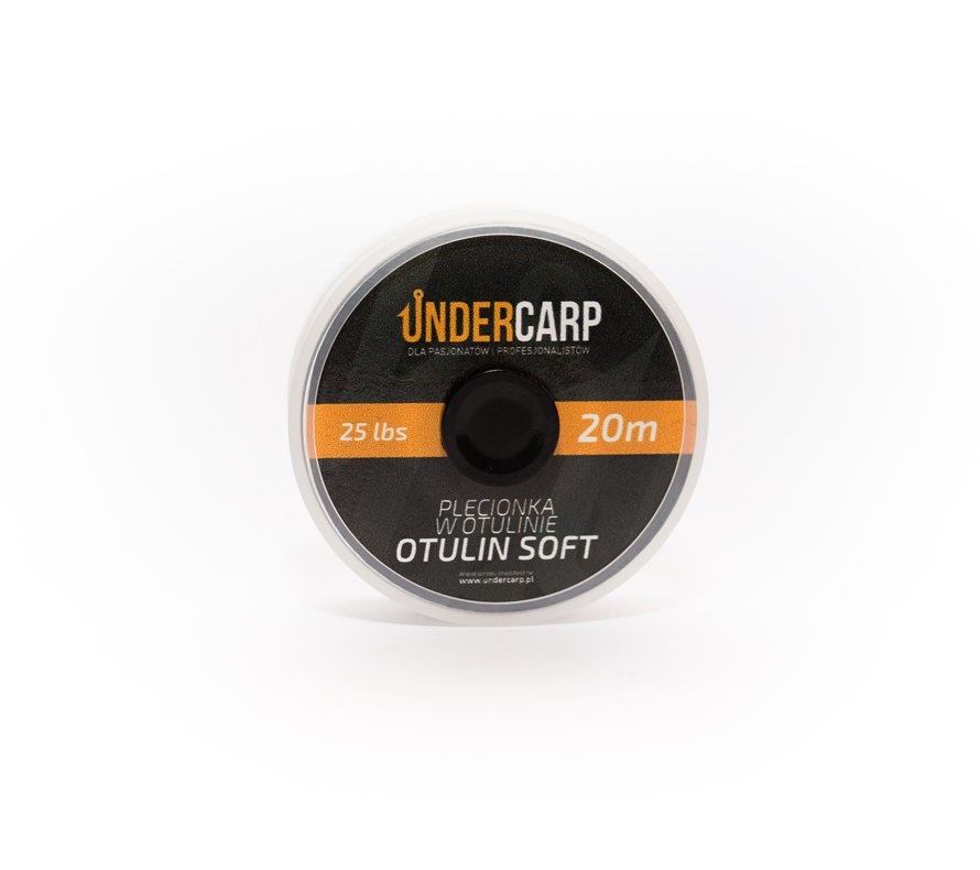 UnderCarp Plecionka przyponowa w otulinie 20 m/25 lbs OTULIN SOFT – zielona Europe Premium Online Carp Shop
