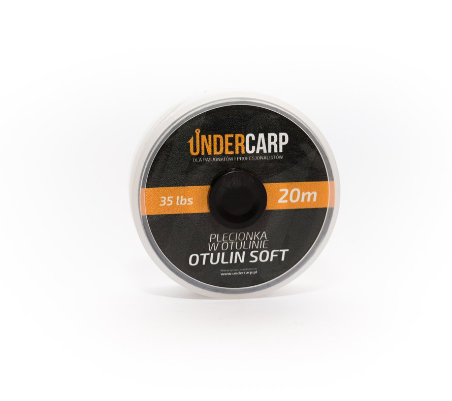 UnderCarp Plecionka przyponowa w otulinie 20 m/35 lbs OTULIN SOFT – zielona Europe Premium Online Carp Shop