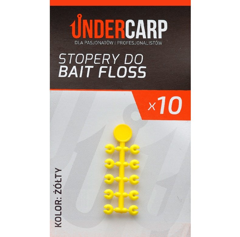 UnderCarp Stopery do Bait Floss żółty