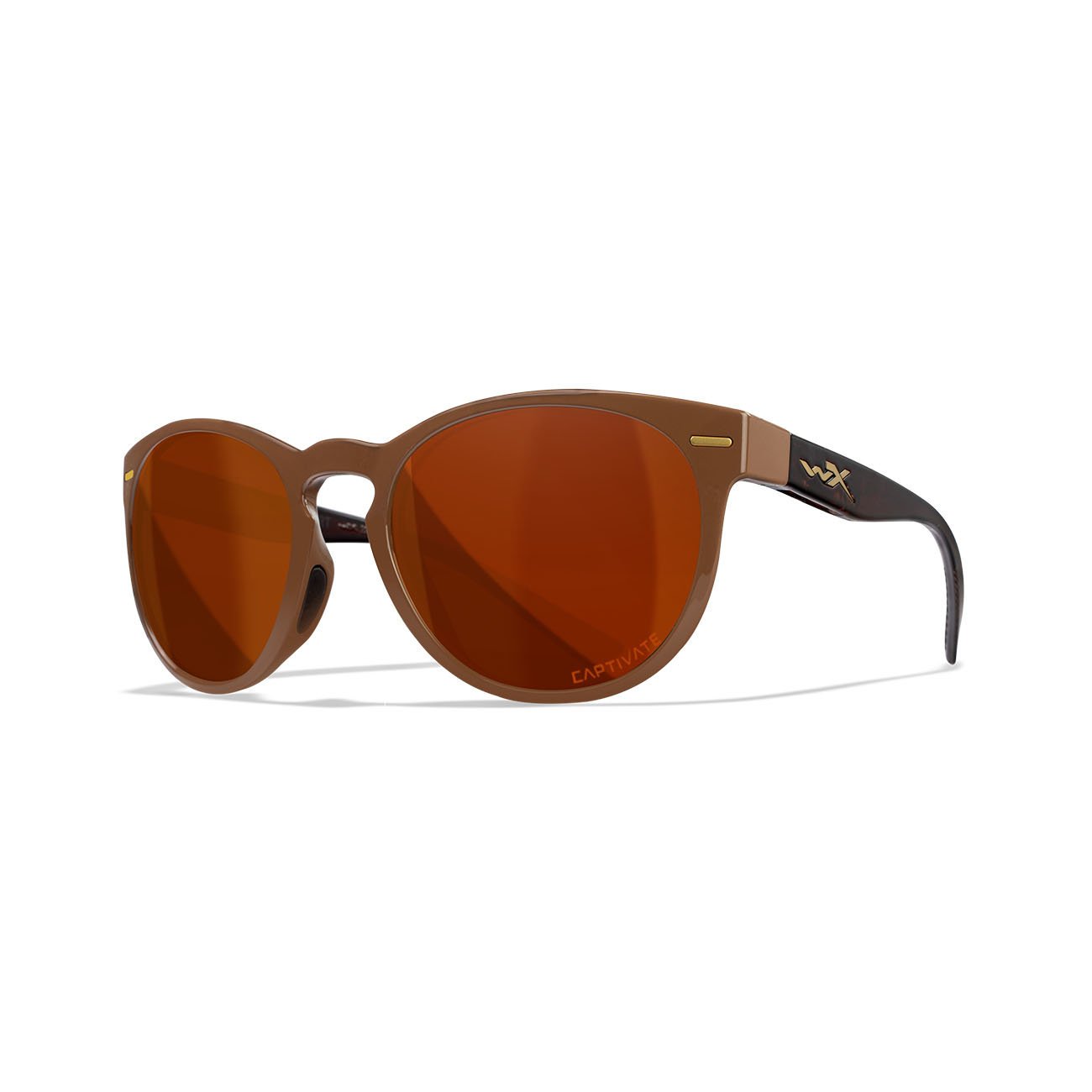 Wiley X – COVERT Captivate Polarized Copper Gloss Coffee/Crystal Brown Frame