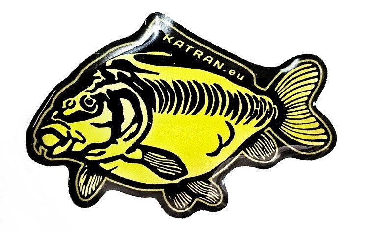 KATRAN STICKER GOLD CARP 3D NAKLEJKA