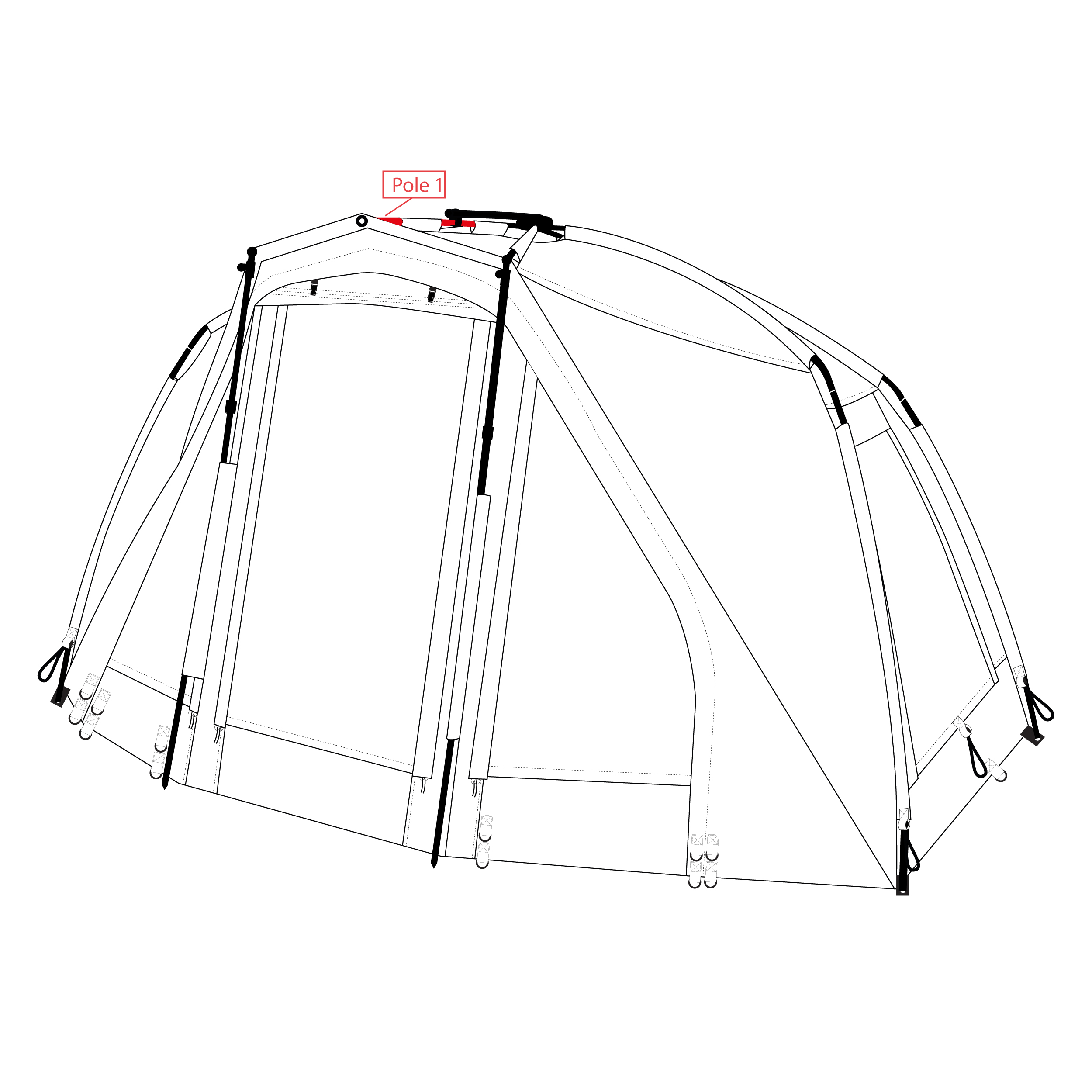 Tempest Pole 1 – Brolly 100T (C)