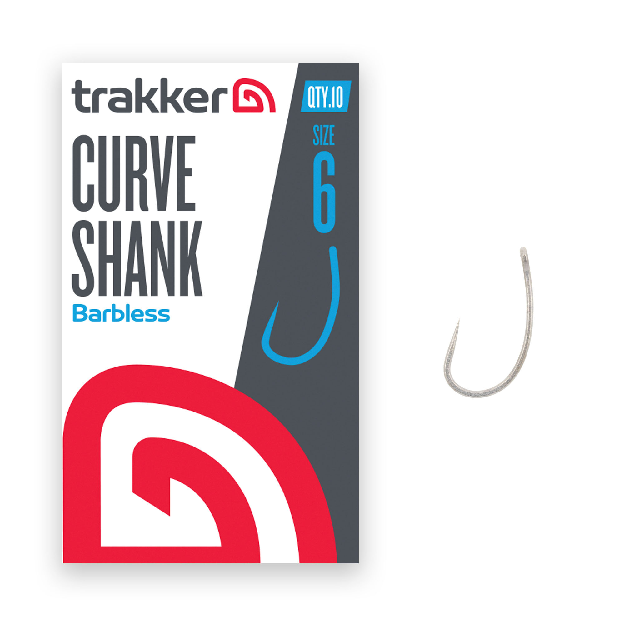 Trakker Curve Shank Hooks Size 6 (Barbless) TPx5