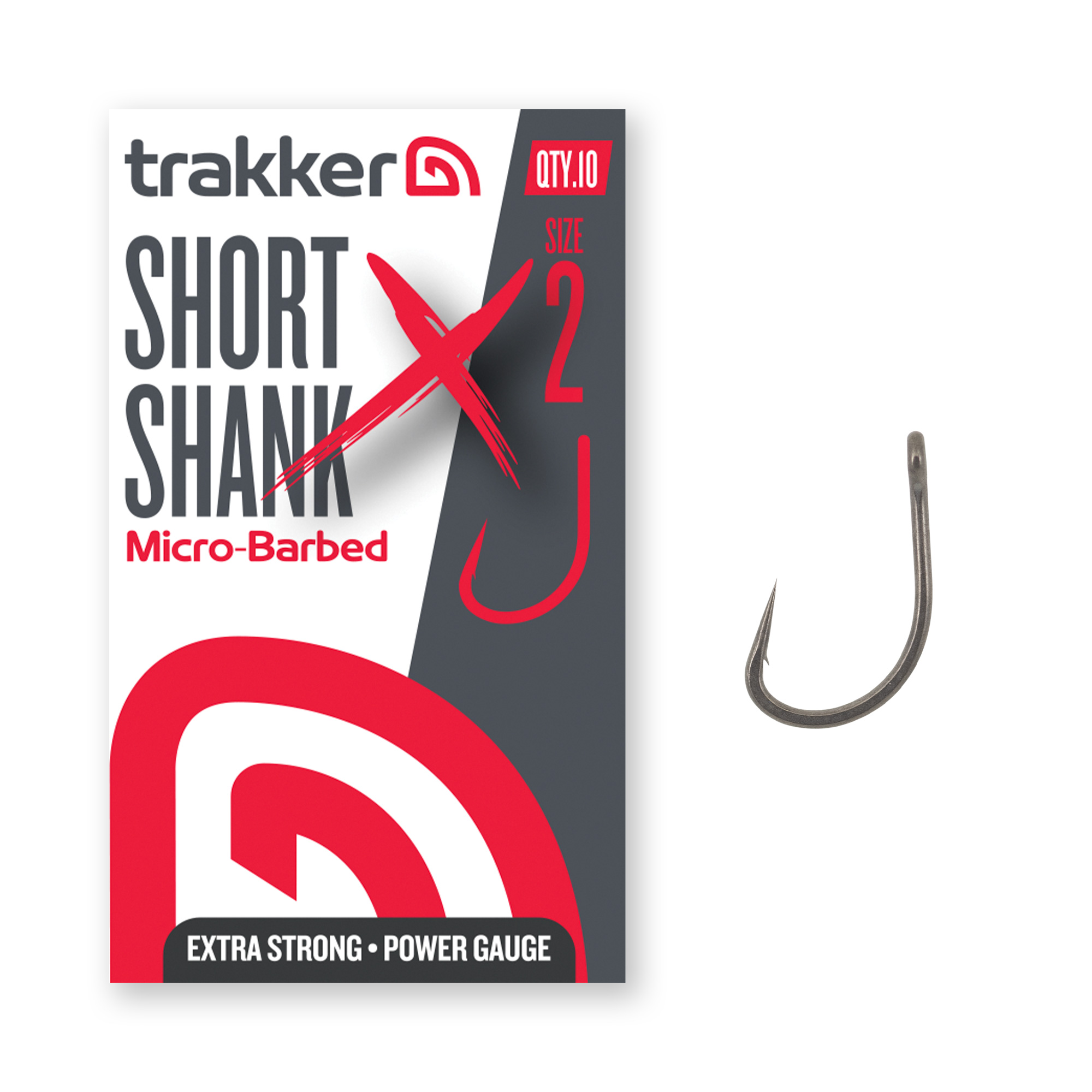 Trakker Short Shank XS Hooks Size 2 (Micro Barbed) TPx5