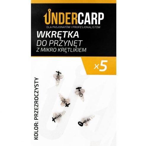 UnderCarp Wkrętka do przynęt z mikro krętlikiem – przezroczysty