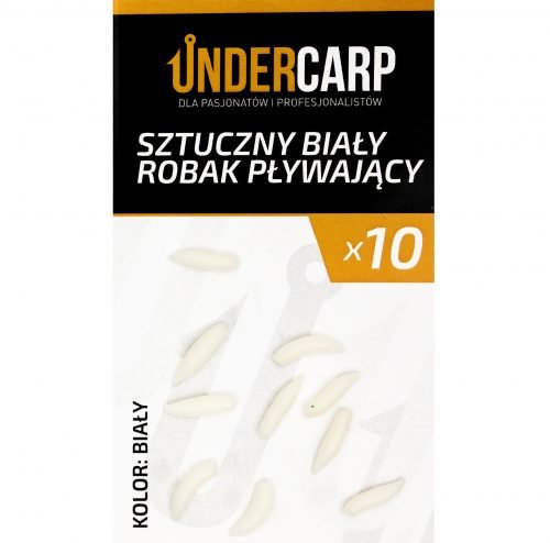 UnderCarp Sztuczny biały robak pływający