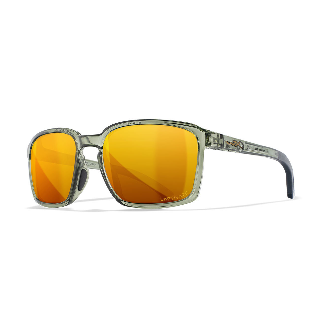 Wiley X – ALFA Captivate Polarized Bronze Mirror Copper Gloss Crystal Light Olive/Grey Frame