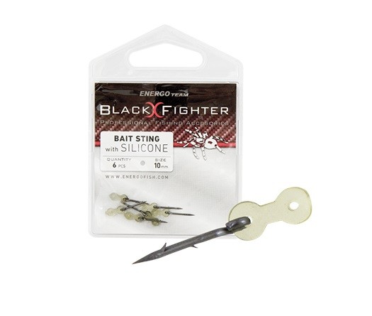 BLACK FIGHTER BAIT STING WITH SILICONE 10MM