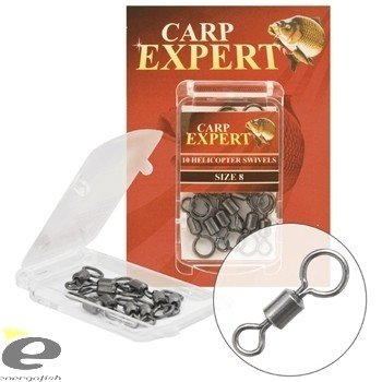 CARP EXPERT Krętliki typu “Helicopter Swivels” CXP 10szt