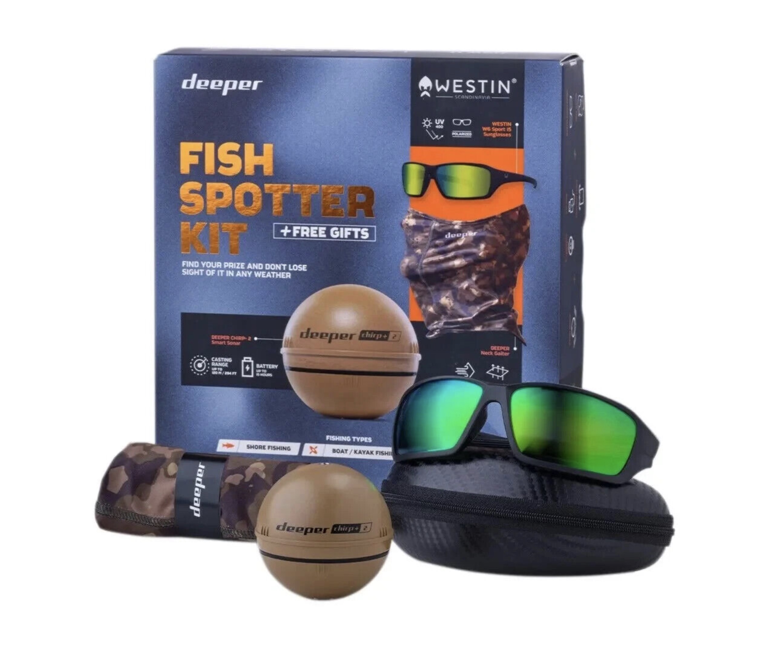 Deeper – Chirp+ 2 Winter Bundle – Gratis – Okulary + Chusta