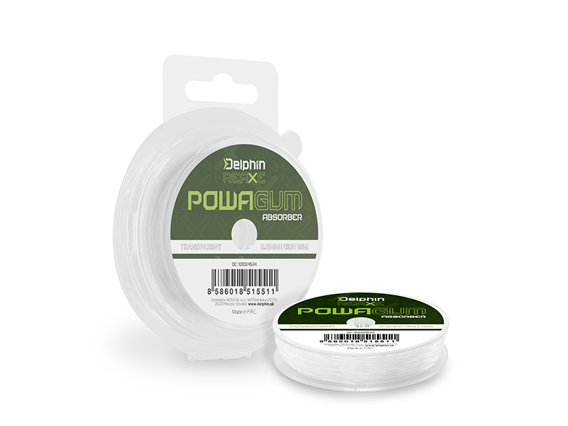 Delphin REAXE PowaGUM Absorbująca przezroczysta 0.6mm/4kg/10m