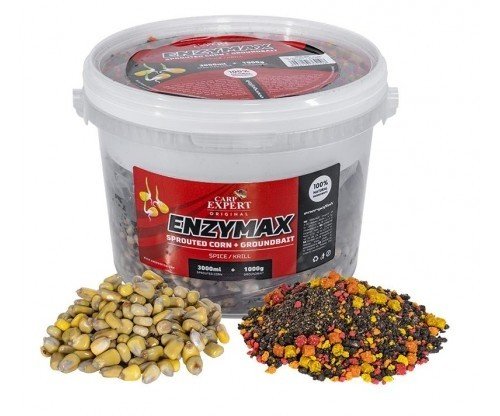 ENZYMAX FEEDER MIX CORN + GROUNDBAITS SPICE-KRILL