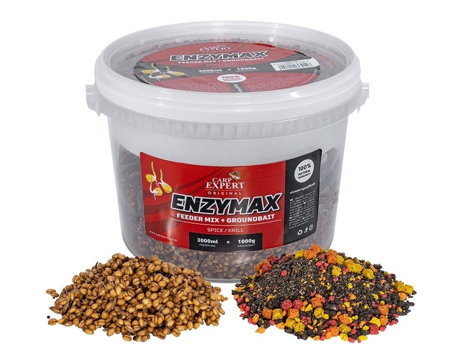 ENZYMAX FEEDER MIX + GROUNDBAITS SPICE-KRILL