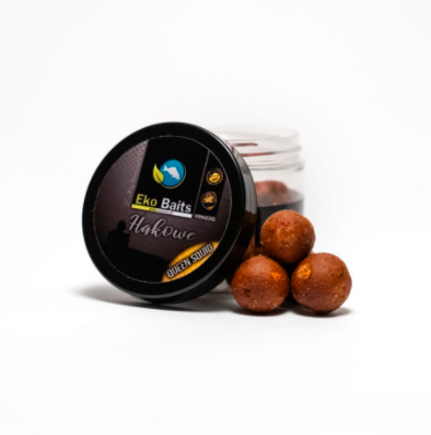 Eko Baits – Kulki hakowe GOLD  Mix 20/24mm 200ml – Queen Squid (Truskawka & Squid)