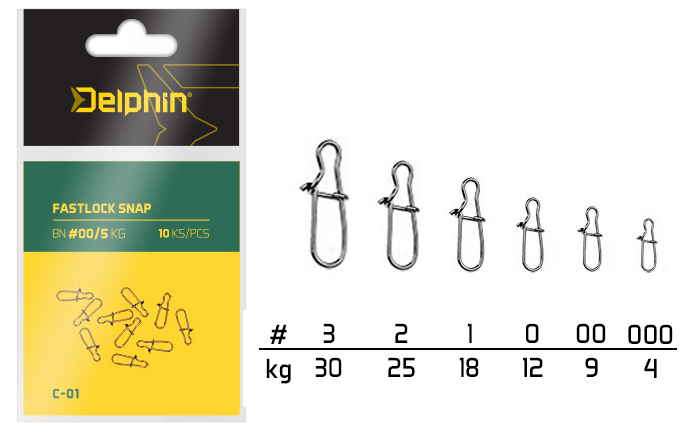 Fastlock Snap C-01/10szt BN/0 – op.10 sztuk