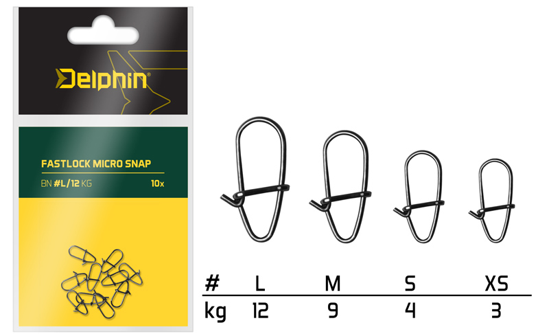 Fastlock micro snap /10szt L/12kg