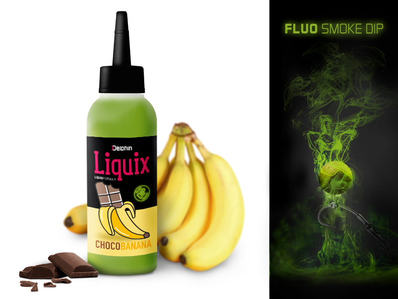 Fluo dip D SNAX LiquiX /100ml Czekoladowo-Bananowy