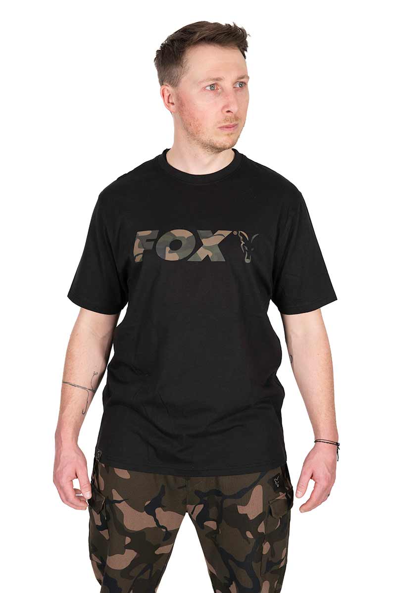 Fox Black/Camo Logo T-Shirt – Black / Camo Logo T 3XL – CFX290