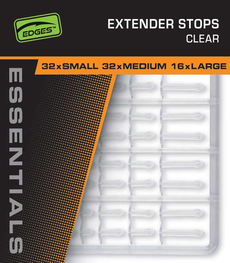 Fox EDGES™ Essentials Extender Stops – Edges Extender Stops x 2 clear – CAC866