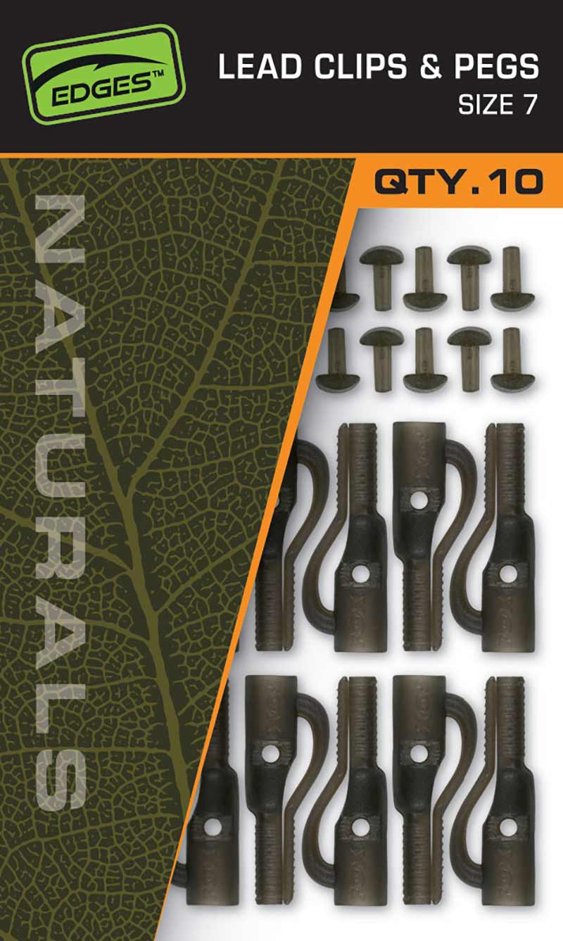 Fox EDGES™ Naturals Lead Clips & Pegs – Size 7 – Naturals Size 7 Lead Clips & pegs – CAC829