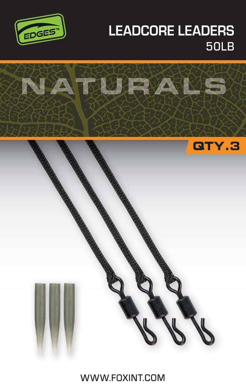 Fox EDGES™ Naturals Leadcore Leaders – Naturals Leadcore Leaders x 3 – CAC854