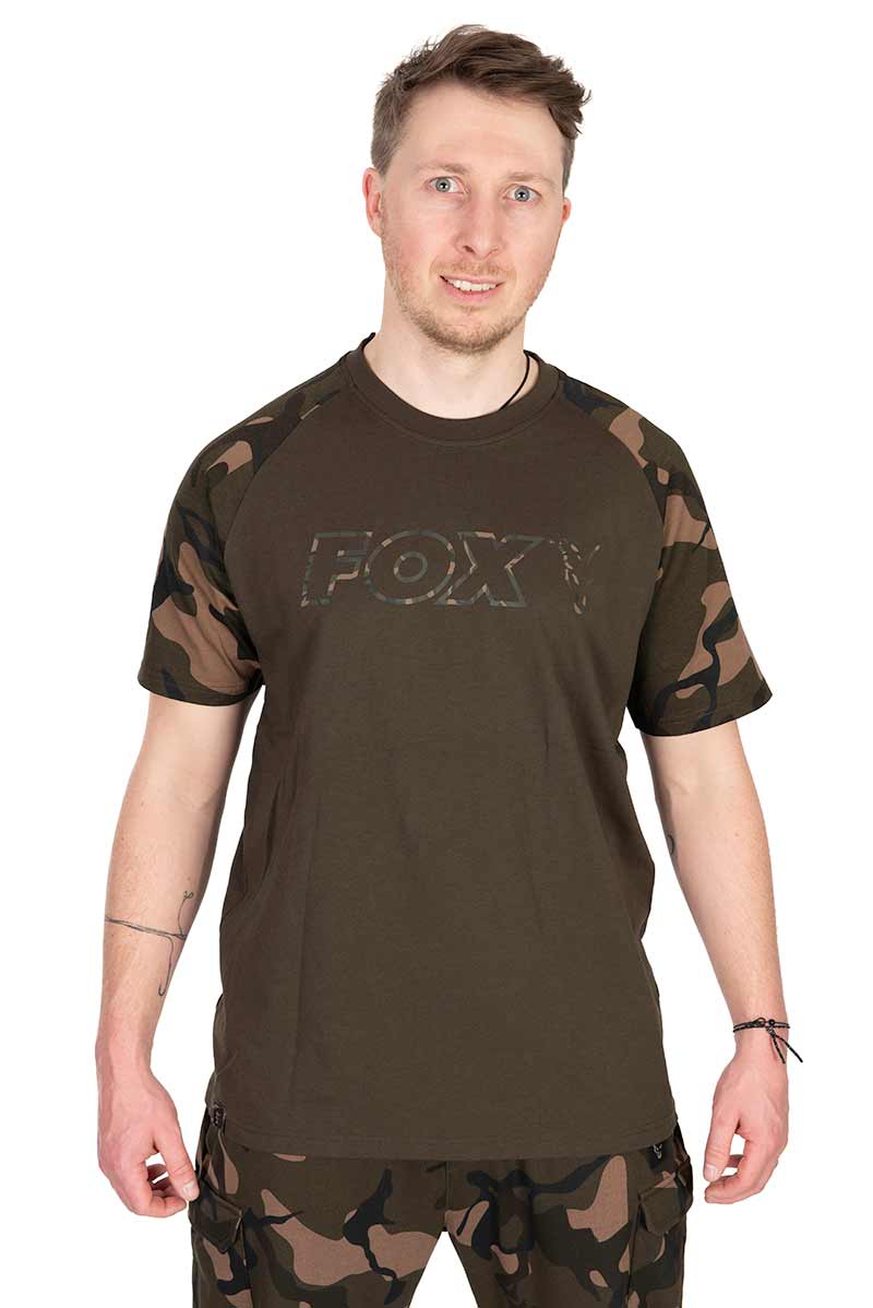 Fox Khaki/Camo Outline T-Shirt – khaki / Camo Outline T – 2XL – CFX277