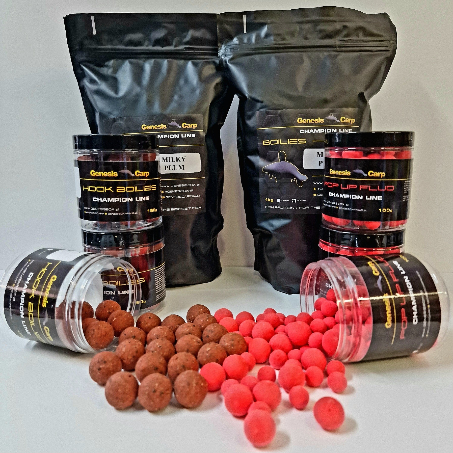 GENESIS CARP CHAMPION LINE MILKY PLUM 20MM 1KG