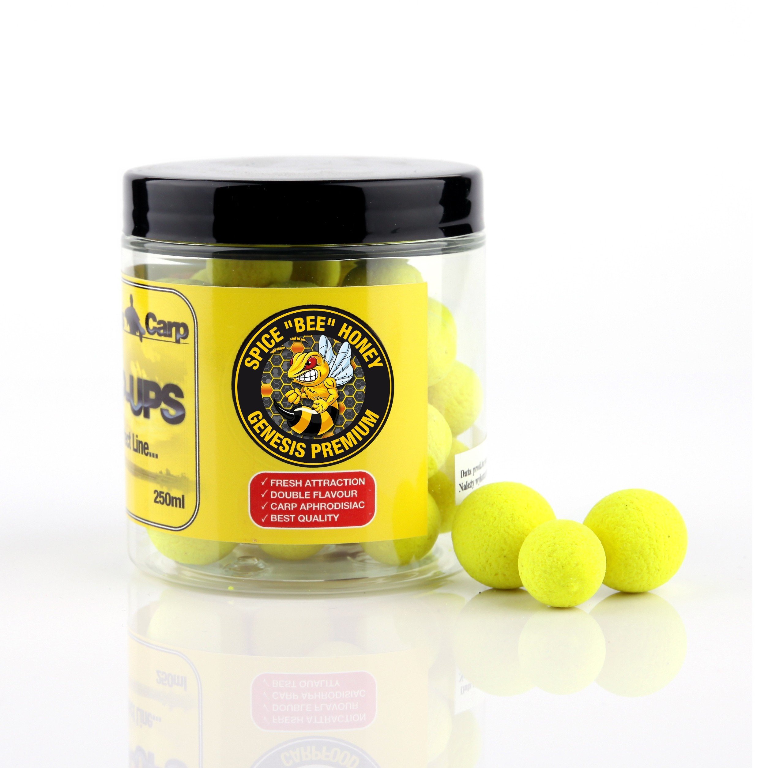 GENESIS CARP FLUO PERFECT POP-UP Spice BEE Honey 15-20mm