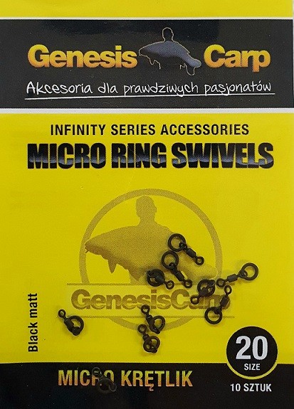 GENESIS CARP MICRO RING SWIVELS ROZM. 20