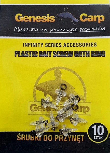 GENESIS CARP PLASTIC BAIT SCREW WITH RING