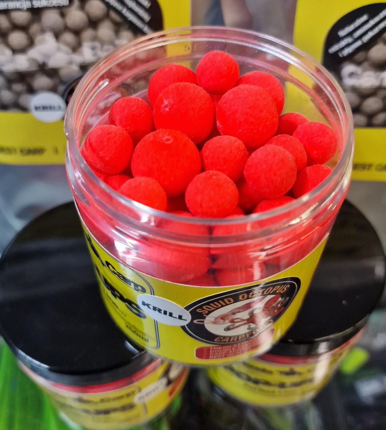 GENESIS CARP Pop-Up Fluo Spice Krill & Squid Octopus 12-15mm 100g