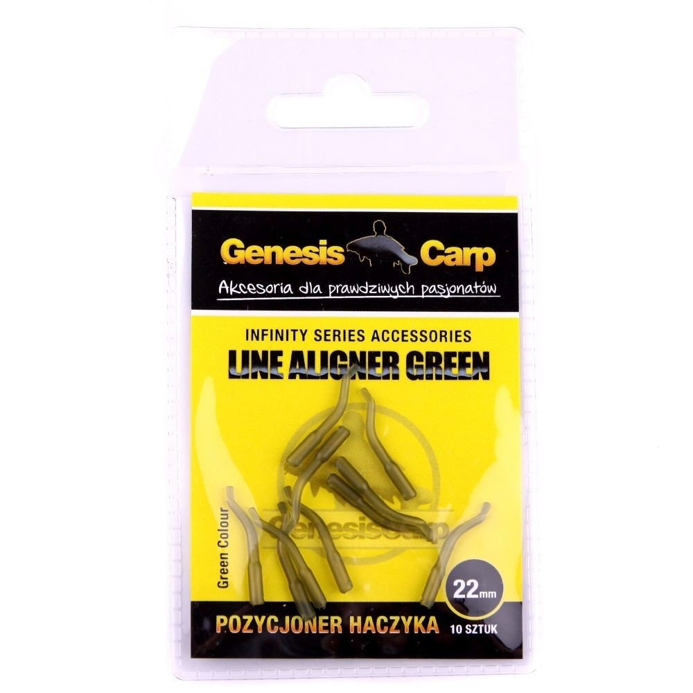 GENESIS CARP Pozycjoner haczyka zielony 15mm/10szt.