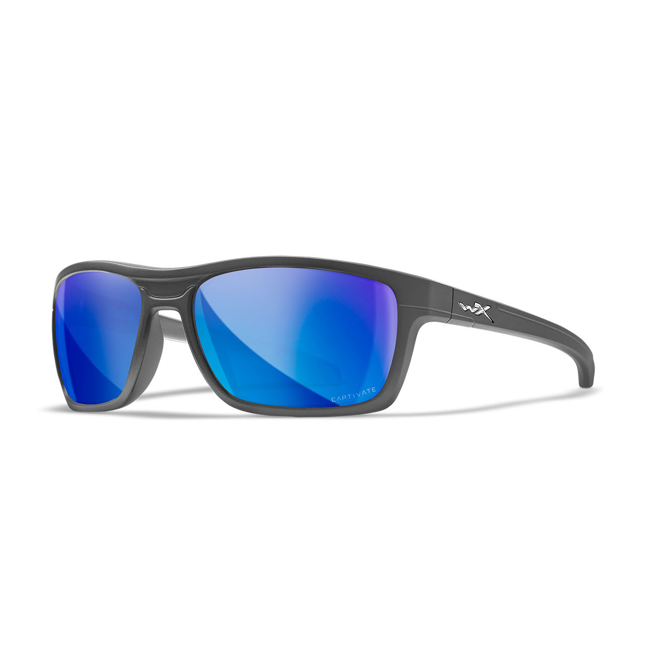 Wiley X – KINGPIN Captivate Pol Blue Mirror Grey Lens Matte Graphite Frame