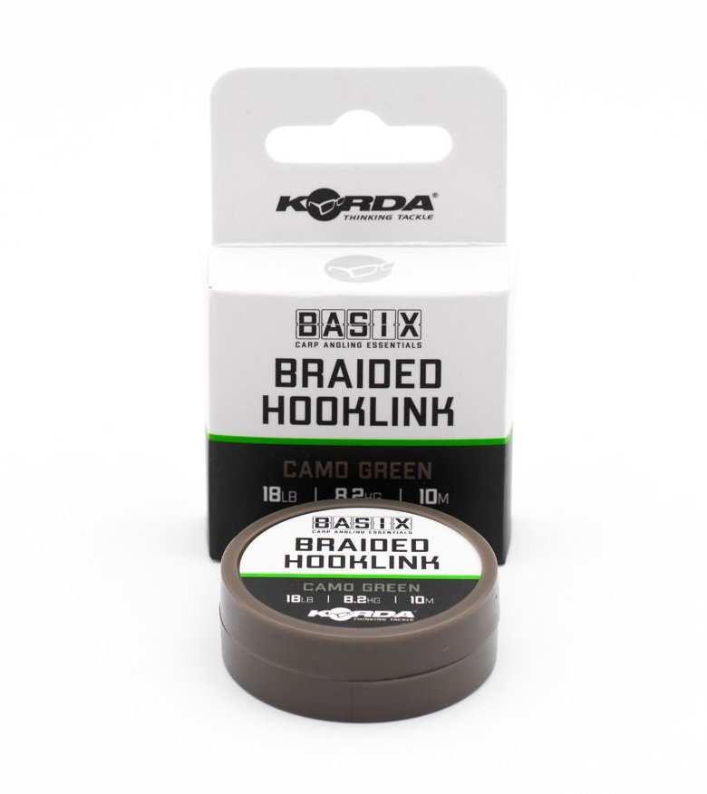 KORDA Basix Braided Hooklink 18lb 10m – KBX012