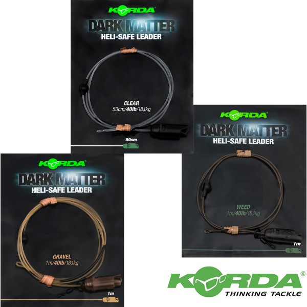 KORDA Dark Matter Leader Heli Safe Gravel 40lb 50cm – KSZ75