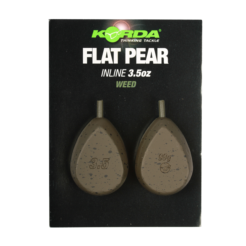 KORDA Flat Pear Inline 2.5 oz / 70 gr. Blister (2 pcs) – FPIB25