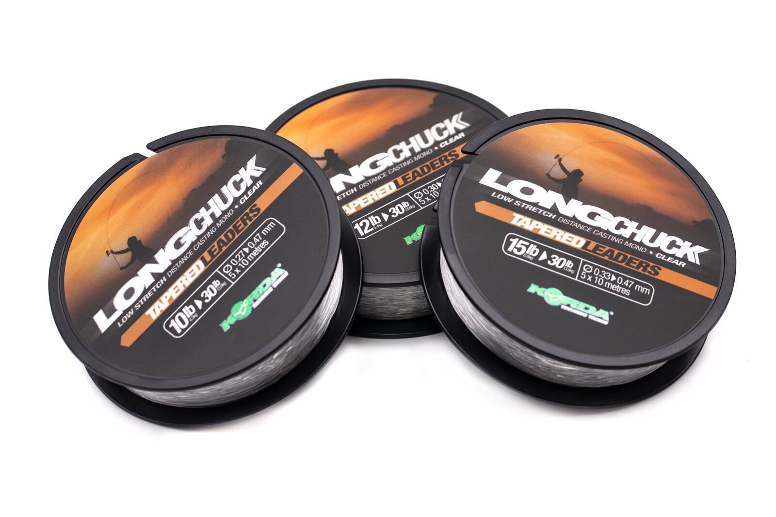 KORDA LongChuck Tapered Leaders 12-30lb/0.30-0.47mm – KDCM06