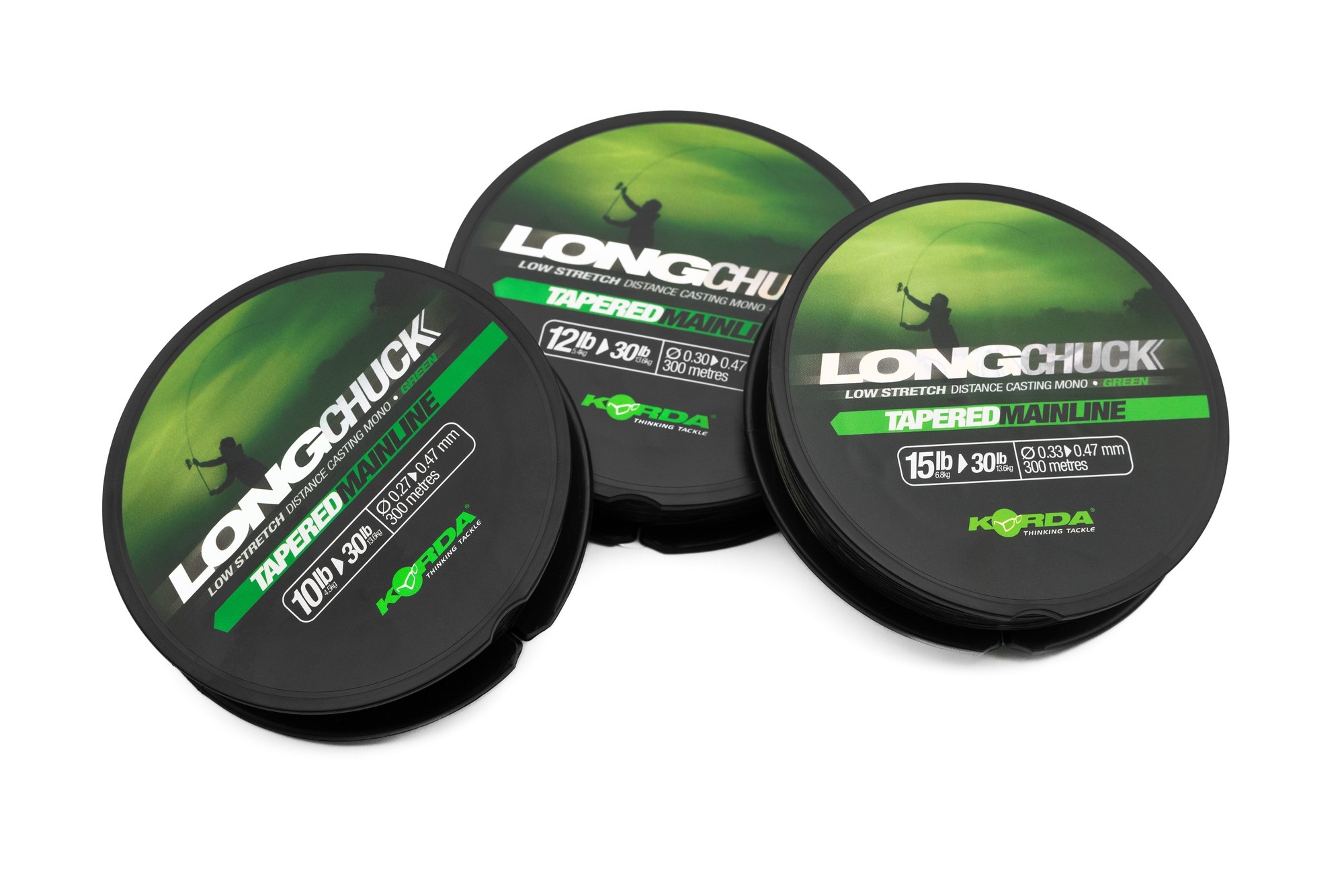 KORDA LongChuck Tapered Mainline Green 10-30lb/0.27-0.47mm – KDCM12