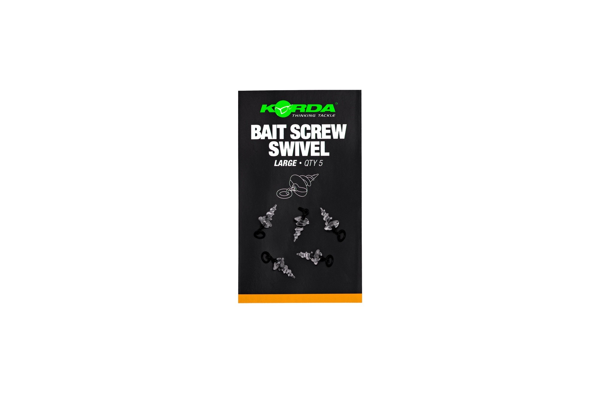 KORDA Micro Ring Swivel Bait Screw Large (5pcs) – KMW009