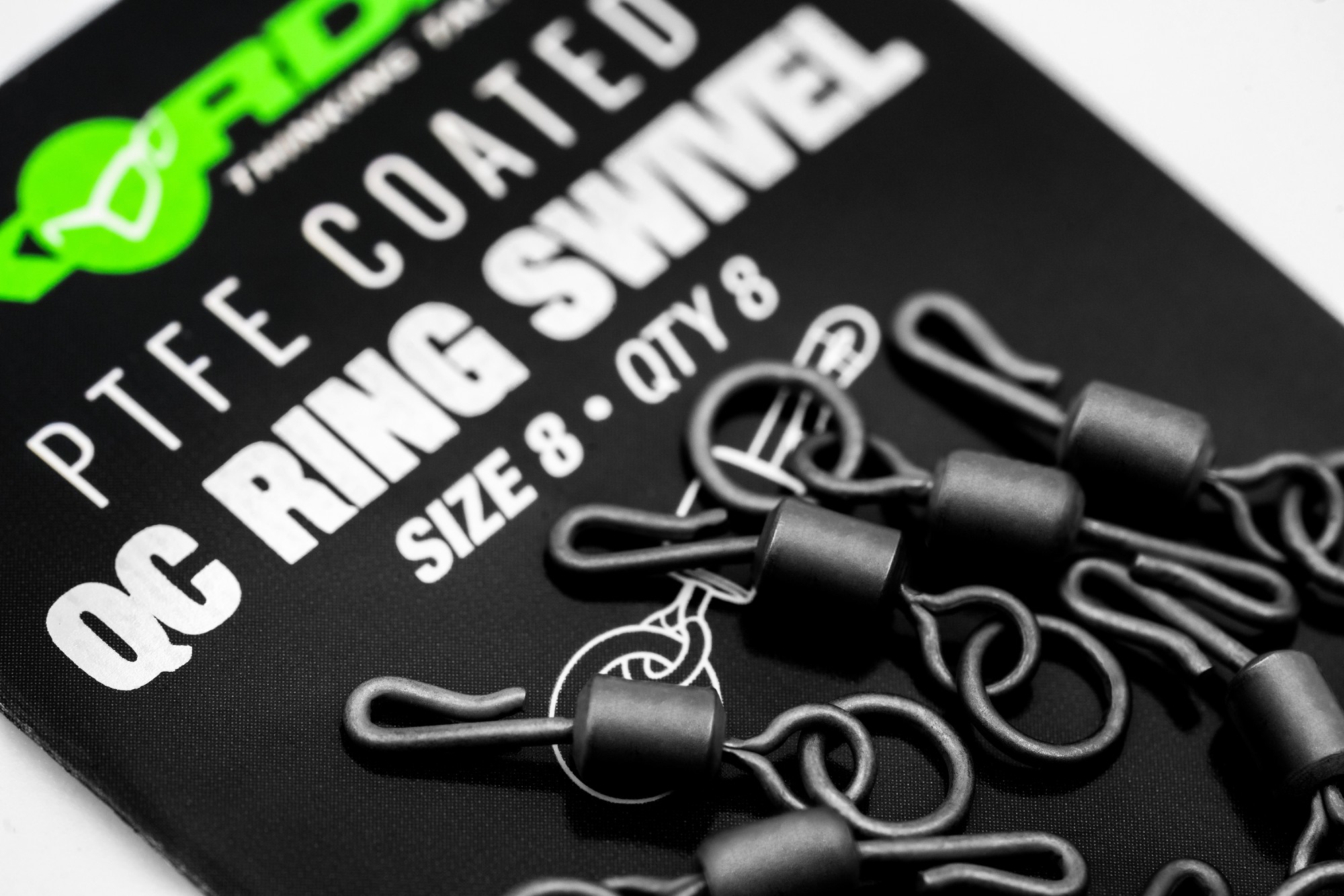 KORDA PTFE QC Ring Swivel Size 11 (8pcs) – KMW003